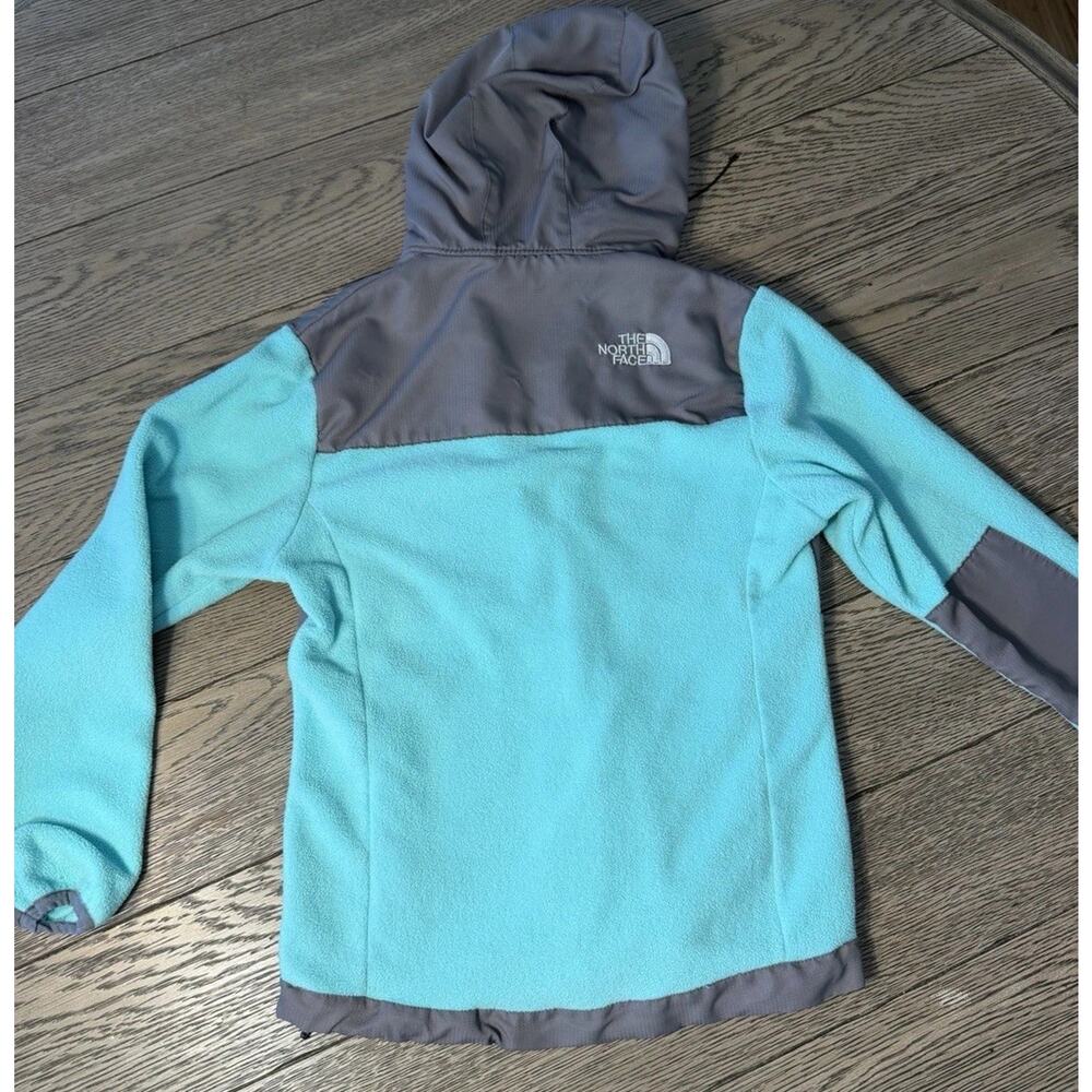 The North Face Kids Denali Large Light Green Fleece Jacket - Picture 6 of 7
